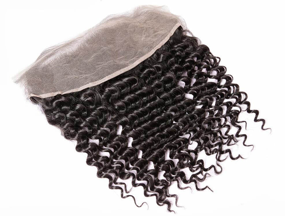 13x4 Frontal Profundo Rizado 100% Cabello Humano