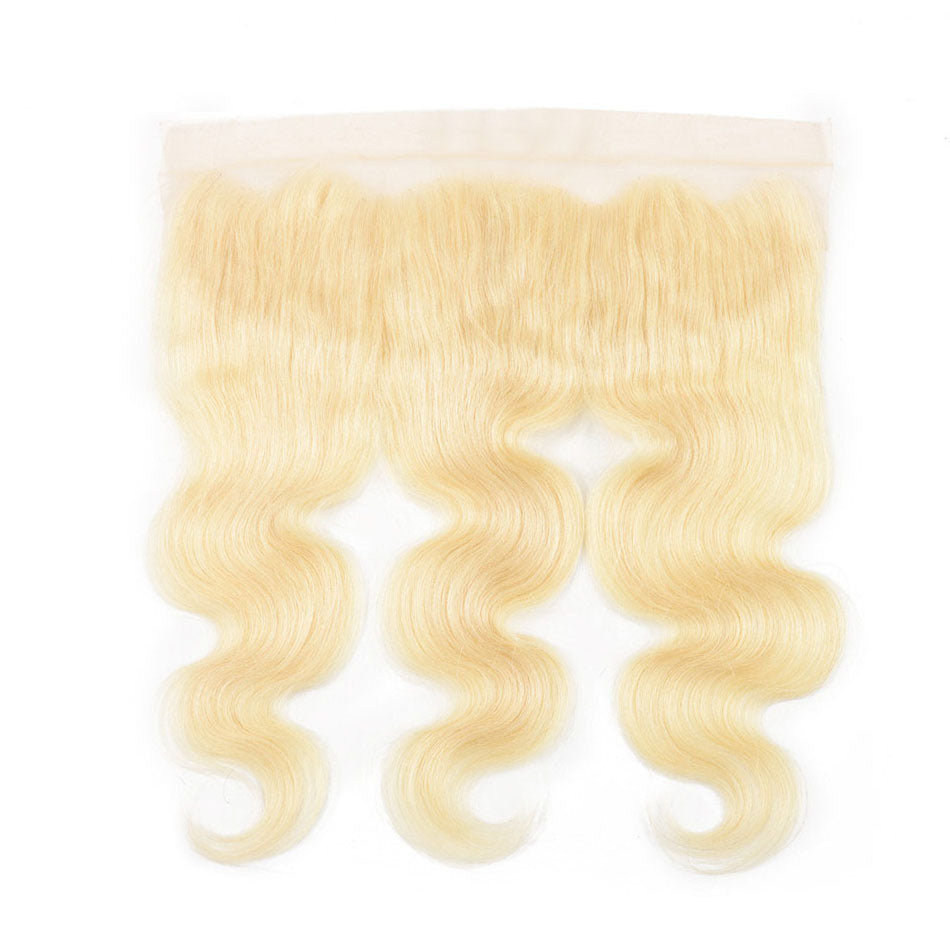 13x4 Frontal Natural Hair Line Body Wave 613 Blonde