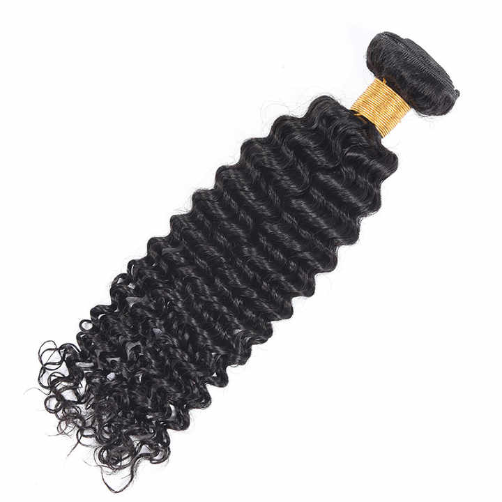 1 Bundle Deep Wave Human Hair Weave Deal