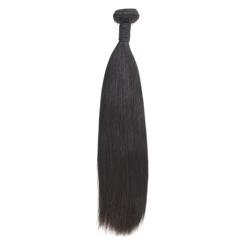 1 Bundle Straight 100% Human Hair Natural Color