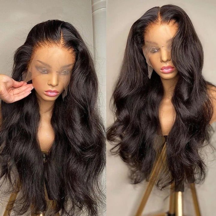 13x4 Lace Front Human Hair Body Wave  Invisible Lace Wig