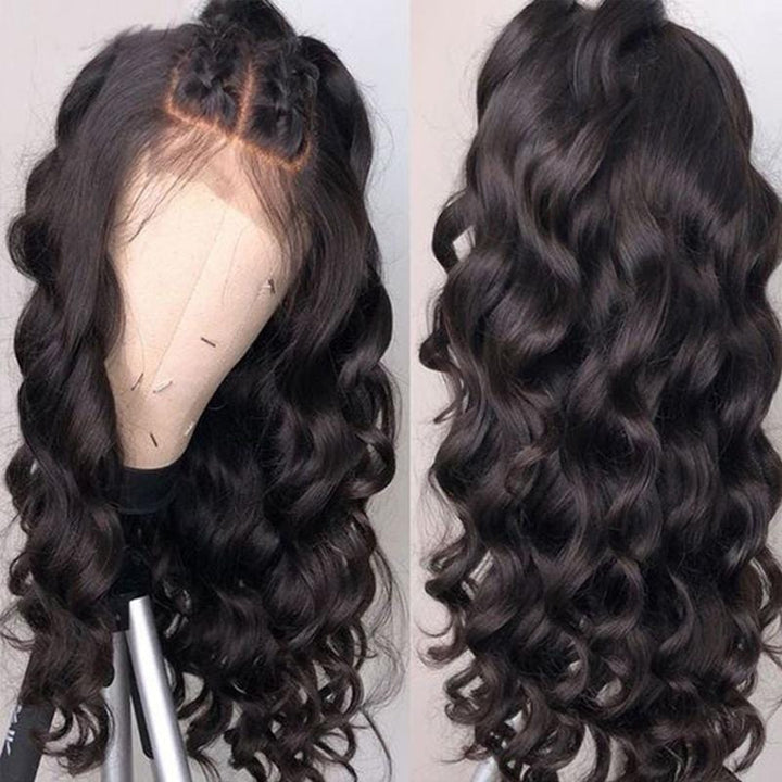 13X4 Lace Front Virgin Hair 180% Loose Wave Wig