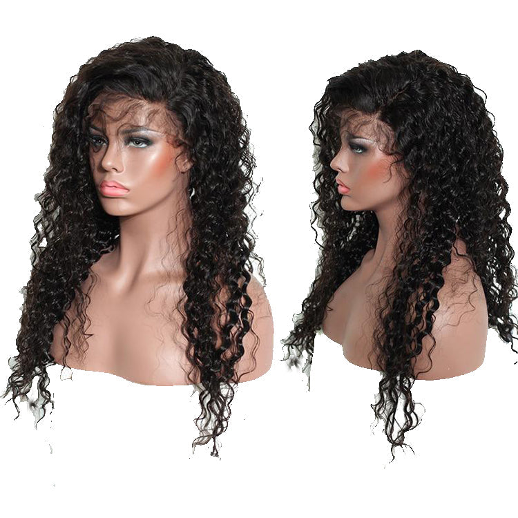 360 Lace Jerry Curly Wig 100% Human Hair