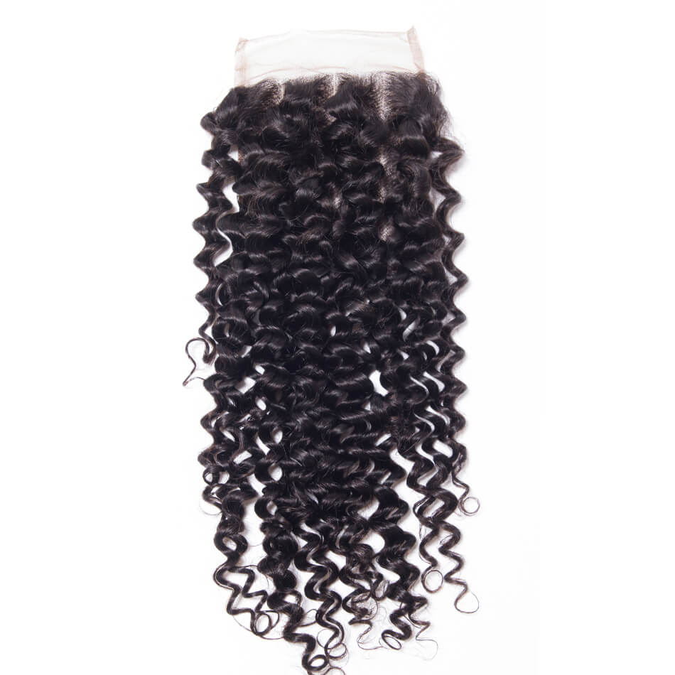 Human Hair Jerry Curly 4x4 Lace Closure
