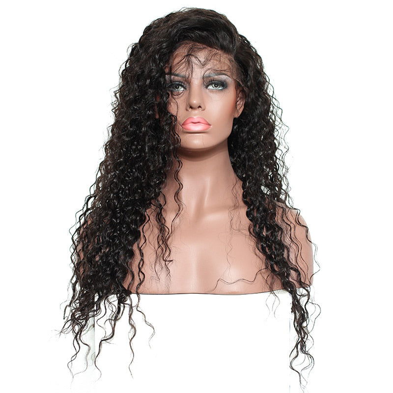 360 Lace Jerry Curly Wig 100% Human Hair