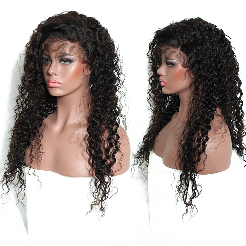 360 Lace Jerry Curly Wig 100% Human Hair