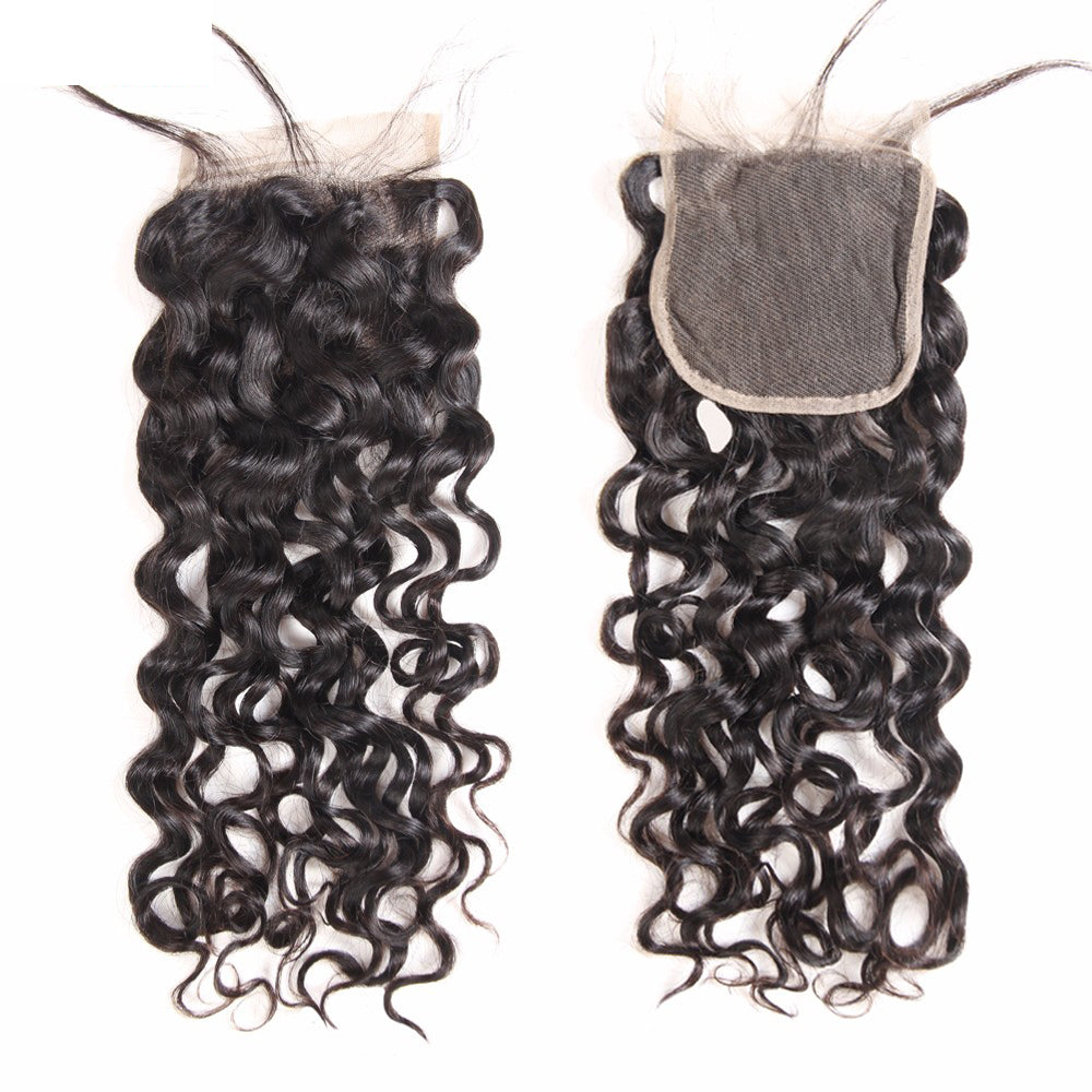 5x5 Lace Closure Water Wave Human Hair Closure