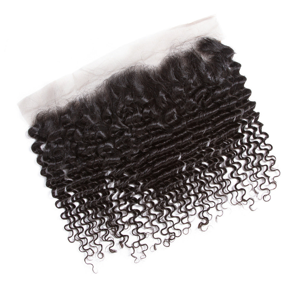 13x4 Frontal Profundo Rizado 100% Cabello Humano