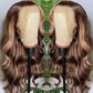 13x4 Lace Front 170% Density Honey Blonde Balayage Colored body wave Human Hair Wig