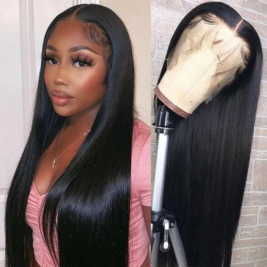 13X4 Lace Front 100% Human Hair Silky Straight Wig