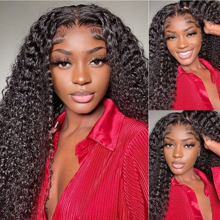 360 Lace Jerry Curly Wig 100% Human Hair