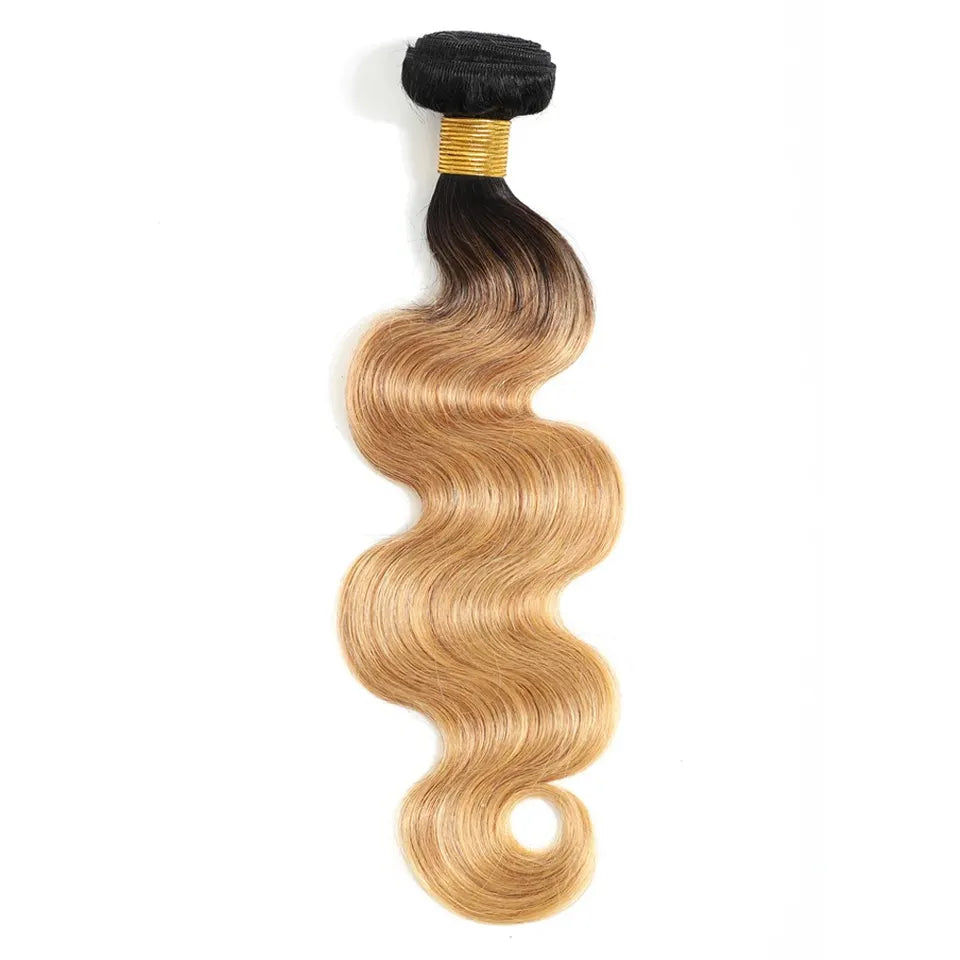 1 paquete Body Wave T1b-27 Ombre Tejido de cabello humano