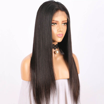 Pelucas de cabello humano de encaje completo recto