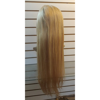 Frente de encaje recto 100% cabello humano T1b / 27 #