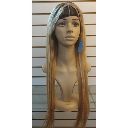 Frente de encaje recto 100% cabello humano T1b / 27 #