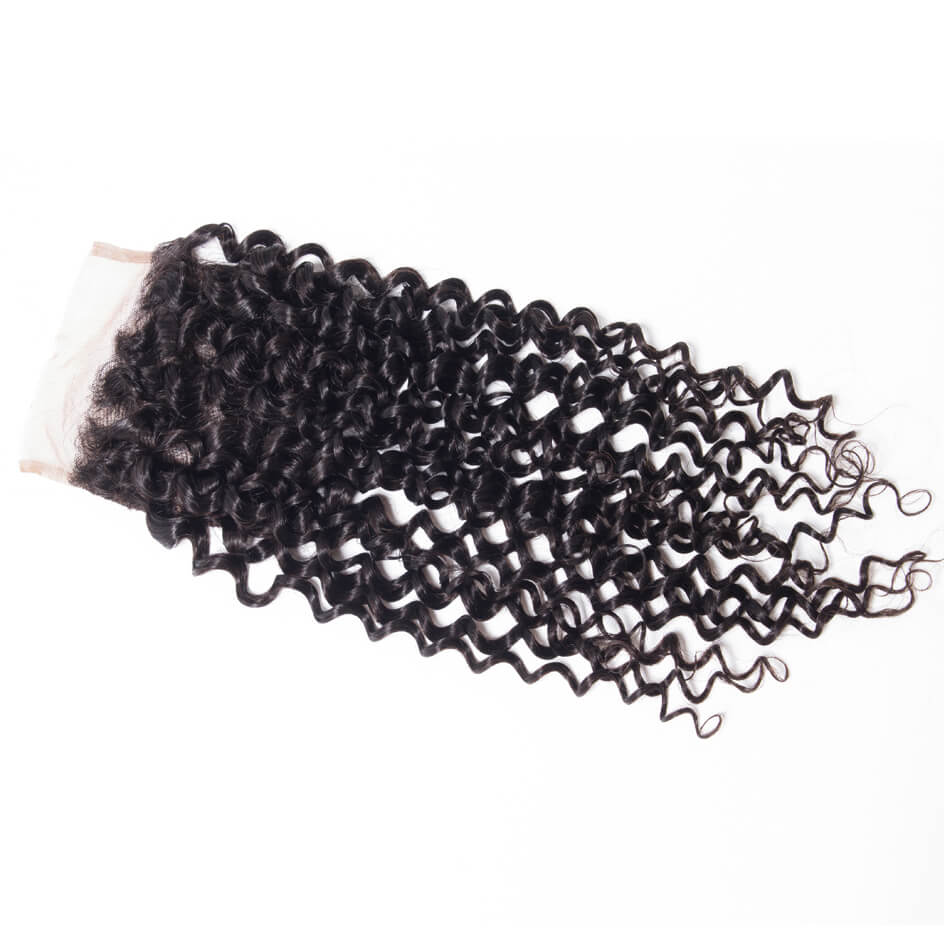 Human Hair Jerry Curly 4x4 Lace Closure