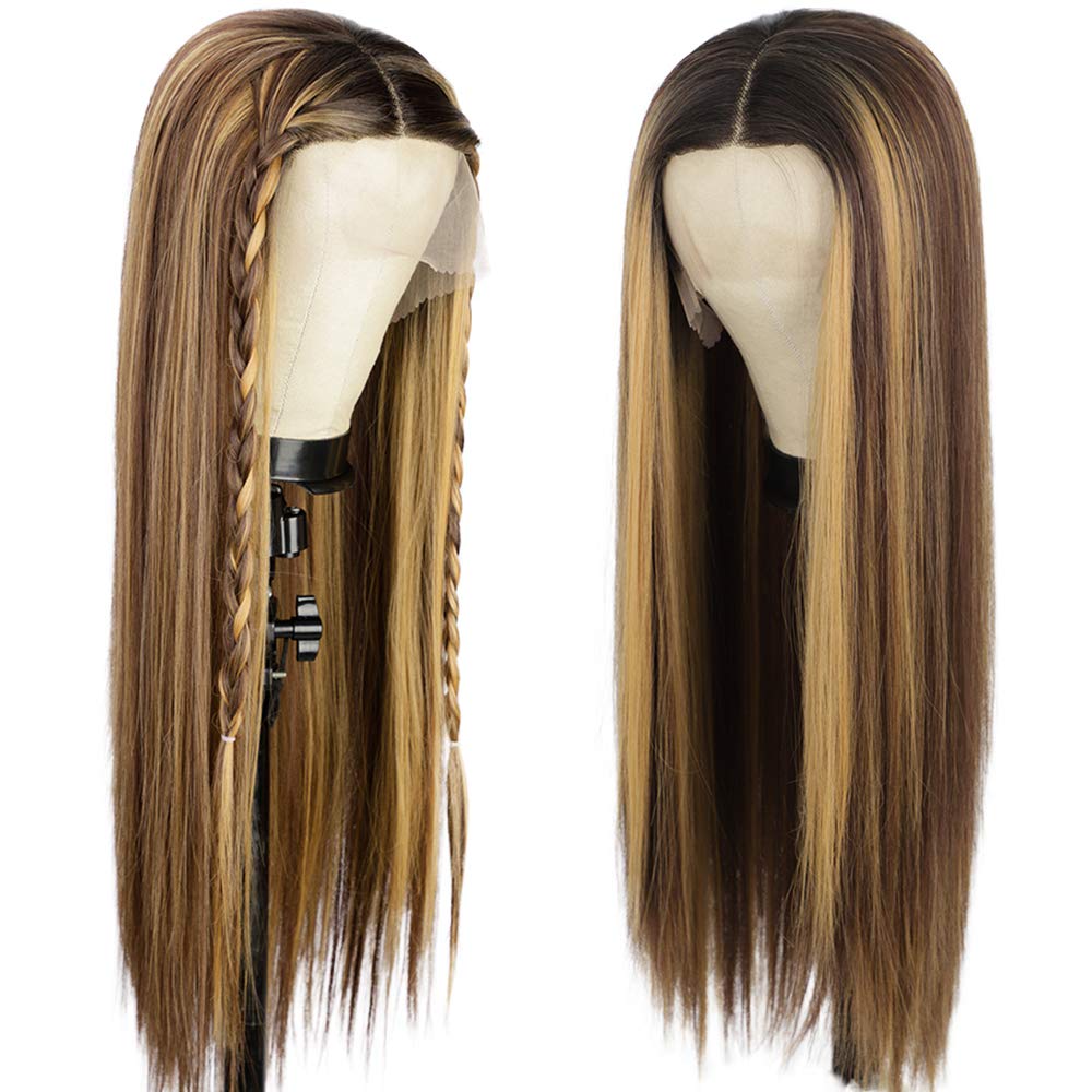 13x4 Lace Front F4/27# blonde Straight Wig