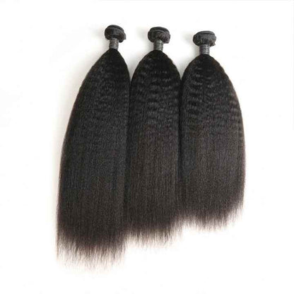 1 Bundles Deals Kinky Straight Human Hair Weave
