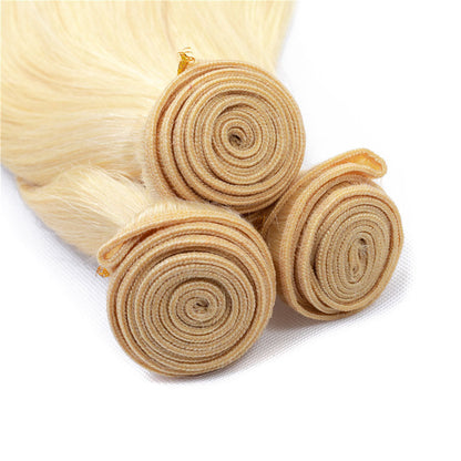 1 Bundles Deals 613 Blonde Straight Human Hair