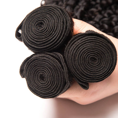 1 Bundle Jerry Curly Human Hair Weave