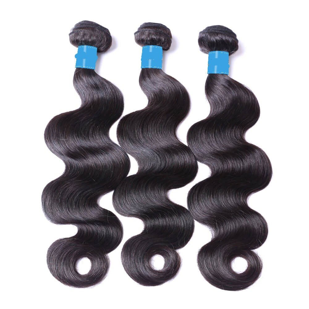 Tejido de cabello humano con ondas corporales de 3 paquetes