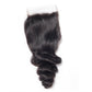 4X4 LACE CLOSURE LOOSE WAVE 100% HUMAN HAIR