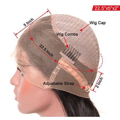 360 Lace Deep Wave Human Hair Wig