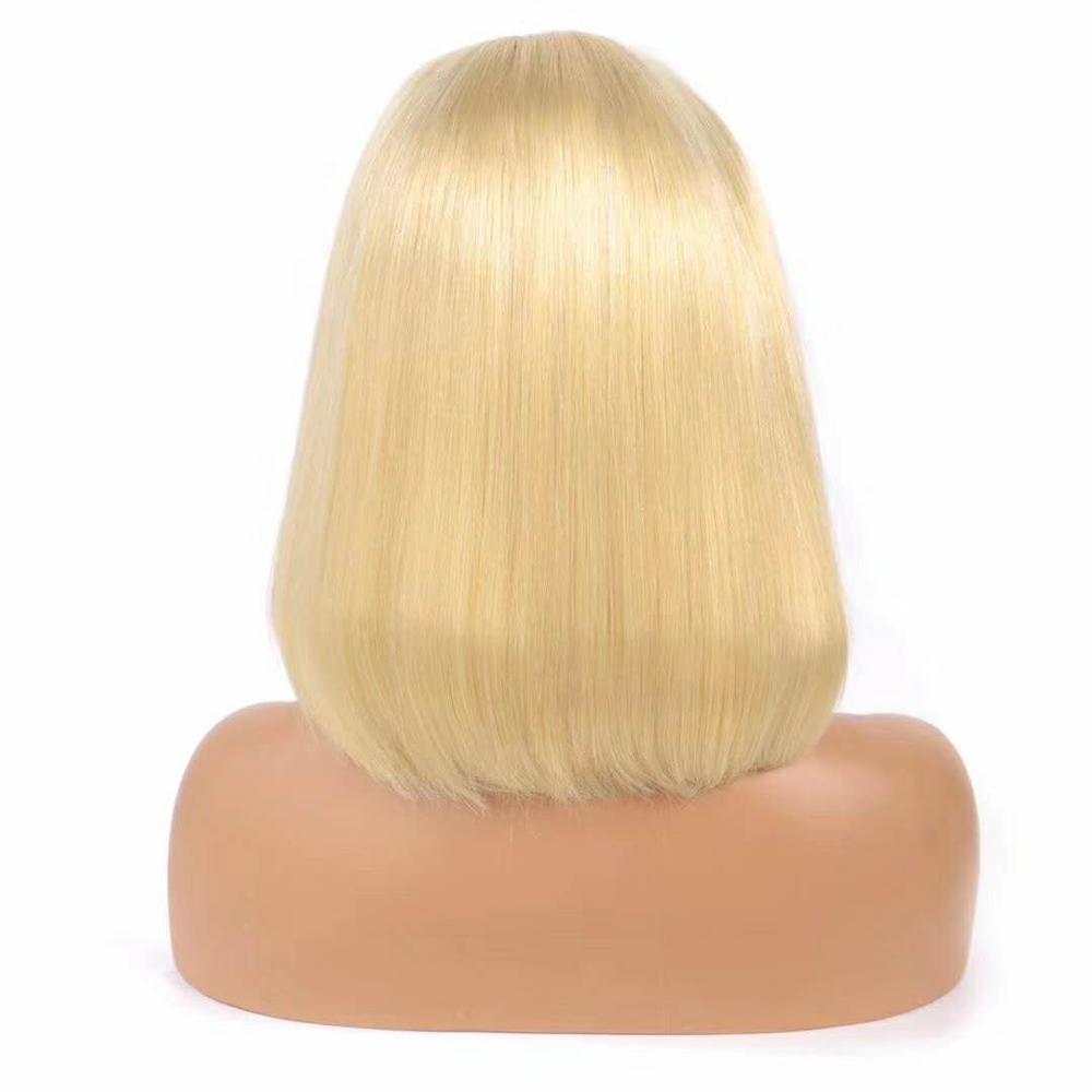 13x4 613 Bob Wig Transparent Lace Straight Wig 100% Human Hair