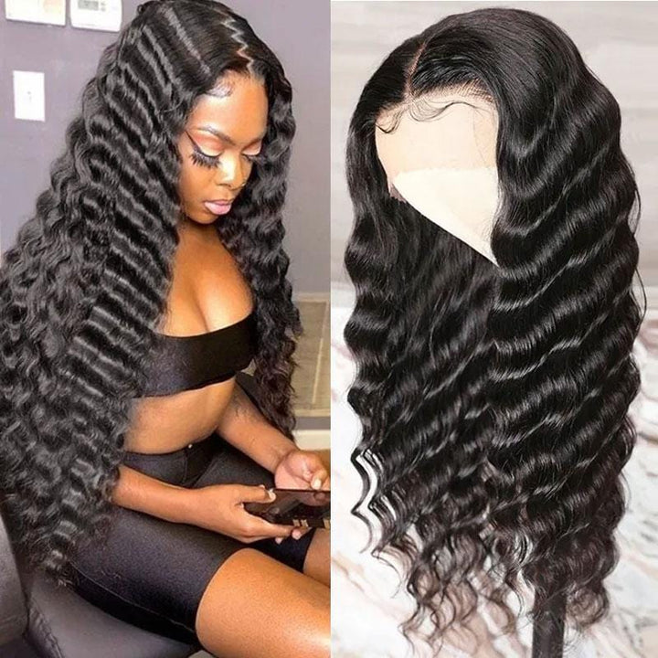 360 Lace Deep Wave Human Hair Wig