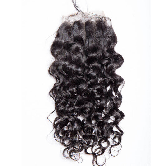 4X4 LACE CLOSURE WATER WAVE HUMAN HAIR
