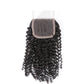 4x4 Lace Closure Kinky Curly Natural Black Human Hair